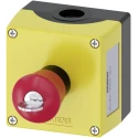 Siemens SIRIUS ACT 3SU18 Series Key Release Emergency Stop Push Button Surface Mount 22mm Cutout 1 NO/1 NC IP67 