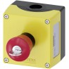 Siemens SIRIUS ACT 3SU18 Series Key Release Emergency Stop Push Button Surface Mount 22mm Cutout 1 NO/1 NC IP67