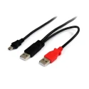 StarTech.com USB 2.0 Male USB Type A to Male Mini USB Type B Cable 1.8m USB2HABMY6