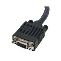 RS PRO Male VGA to Female VGA Cable 15 m, Polyvinyl Chloride Jacket, Black MXTHQ15M