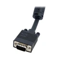 RS PRO Male VGA to Female VGA Cable 15 m, Polyvinyl Chloride Jacket, Black MXTHQ15M