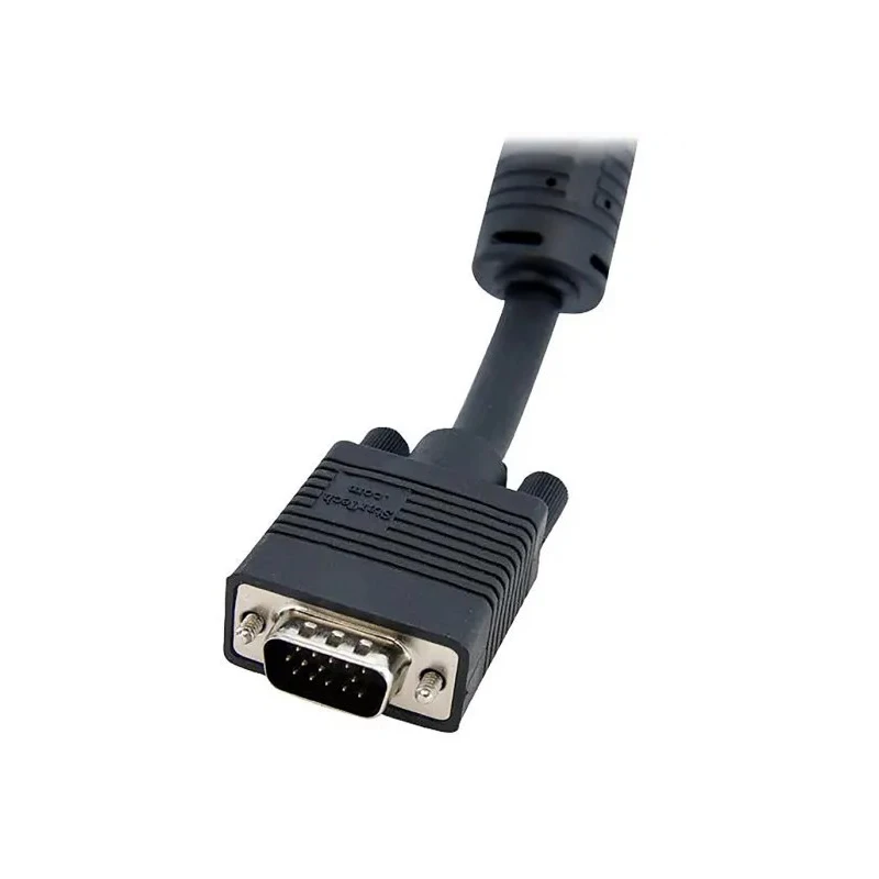 RS PRO Male VGA to Female VGA Cable 15 m, Polyvinyl Chloride Jacket, Black MXTHQ15M