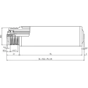Interroll Poly V Roller Drive 50 mm Diameter x 295 mm Length Zinc Plated Tube M8 Spindle Thread 35kg Load Capacity 35PAJAAN7X