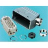 EPIC Heavy Duty Power Connector HD Series 40 Way 10A 250V Metal Body PG21 Thread 10082000+11265200+12954500