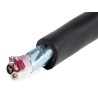 Alpha Wire XTRA-GUARD 2 Screened Control Cable, 3 Cores, 0.35mm² 22 AWG, Armoured, 30 m, Black Polyvinyl 25193 BK005