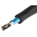 Alpha Wire XTRA-GUARD 2 Control Cable, 2 Cores, 0.23mm² 24 AWG, Screened, Armoured, Polyvinyl Chloride Black 25092 BK005
