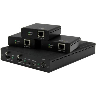StarTech.com 3 Port HDMI over HDBaseT Video Extender 4096 x 2160 Pixel 70m Extension ST124HDBT