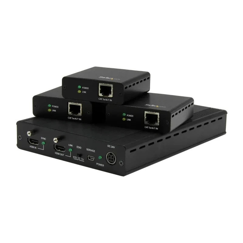 StarTech.com 3 Port HDMI over HDBaseT Video Extender 4096 x 2160 Pixel 70m Extension ST124HDBT