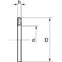 Bosch Rexroth Compact Linear Ball Bushing Bearing with 35 mm OD, 40 mm Length, Polyacetal Material R065822530