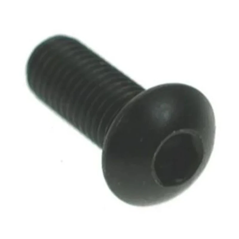 RS PRO Black Steel Hex Socket Button Screw M10 x 30 mm, Grade 10.9, ISO 7380 Standard 193-3407