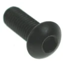 RS PRO Black Steel Hex Socket Button Screw M10 x 40 mm 10.9 Grade 193-3408