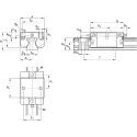 Bosch Rexroth Linear Guide Block BSHP Series, Ball Runner Block, 67mm Length, 48mm Width, 19800N Dynamic Load R166621420