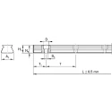 Bosch Rexroth R0445 Series Linear Guide Rail 15 mm Width 200 mm Length R987261821