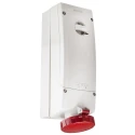 Scame Socket Switchable IP67 3+E, Earthing Position 6h Straight Industrial Interlock 63A 415V IP67 Polymer 