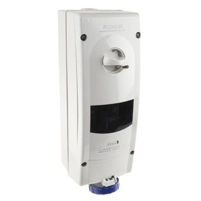 Scame Wall Mount Residual Current Device 16A 230V IP67 Blue 2P+PE ADVANCE 2 