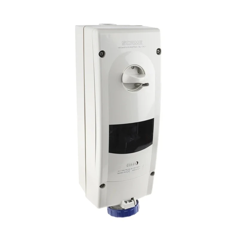 Scame Wall Mount Residual Current Device 16A 230V IP67 Blue 2P+PE ADVANCE 2 