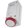 Scame Socket Switchable IP67 Industrial Interlock 3+E Pole, Earthing Position 6h Straight, 32A, 415V IP67