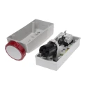 Scame Socket Switchable IP67 Industrial Interlock 3+E Pole, Earthing Position 6h Straight, 32A, 415V IP67