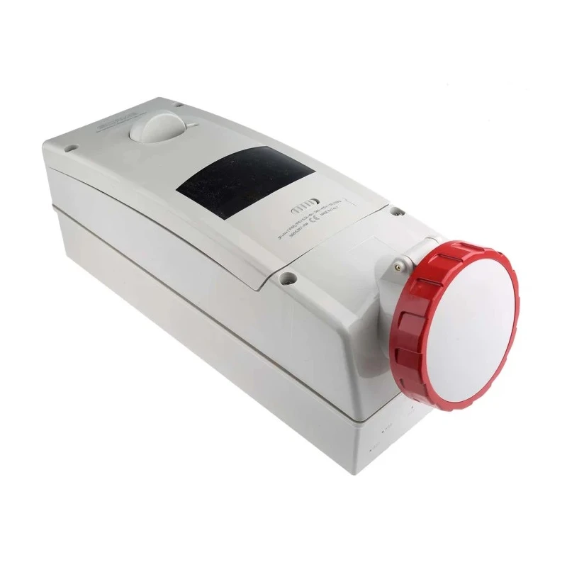 Scame Wall Mount Residual Current Device Rated At 63A 415V IP67 Red, 3P+N+PE ADVANCE 2 IP67