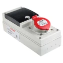 Scame DOMINO IP44 Red Wall Mount 3P+N+PE Angled Residual Current Device 16A 415V IP44