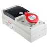Scame DOMINO IP44 Red Wall Mount 3P+N+PE Angled Residual Current Device 16A 415V IP44