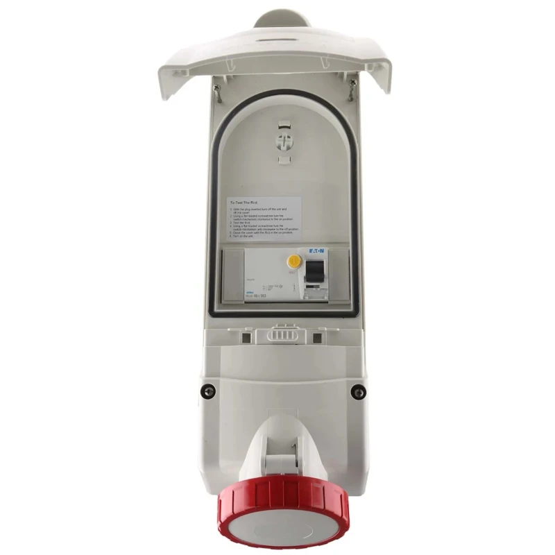 Scame Wall Mount Residual Current Device 32A 415V IP67 Yellow 3P+N+PE ADVANCE 2 