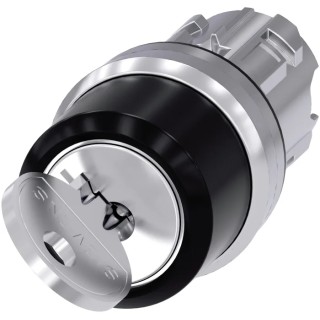 Siemens SIRIUS ACT 3SU10 2-position Momentary Key Switch Head 22 mm Cutout 3SU1050-4CC01-0AA0