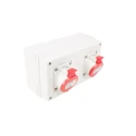 Scame Industrial Power Socket 16A 415V IP44 Red Surface Mount 3P+N+PE 671 IP44