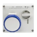 MENNEKES Socket Switchable Industrial Interlock IP66 IP67 2+E Earthing Position 6h Right Angle 16A 250V 505.1683