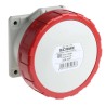 Scame Rated At 32A 415V IP67 Red Panel Mount Industrial Power Connector 3P+PE Optima IP67