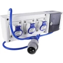 Scame Block 3 IP44 Red Wall Mount 2P+PE Residual Current Device 16A 230V IP44