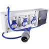 Scame Block 3 IP44 Red Wall Mount 2P+PE Residual Current Device 16A 230V IP44