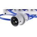 Scame Block 3 IP44 Red Wall Mount 2P+PE Residual Current Device 16A 230V IP44