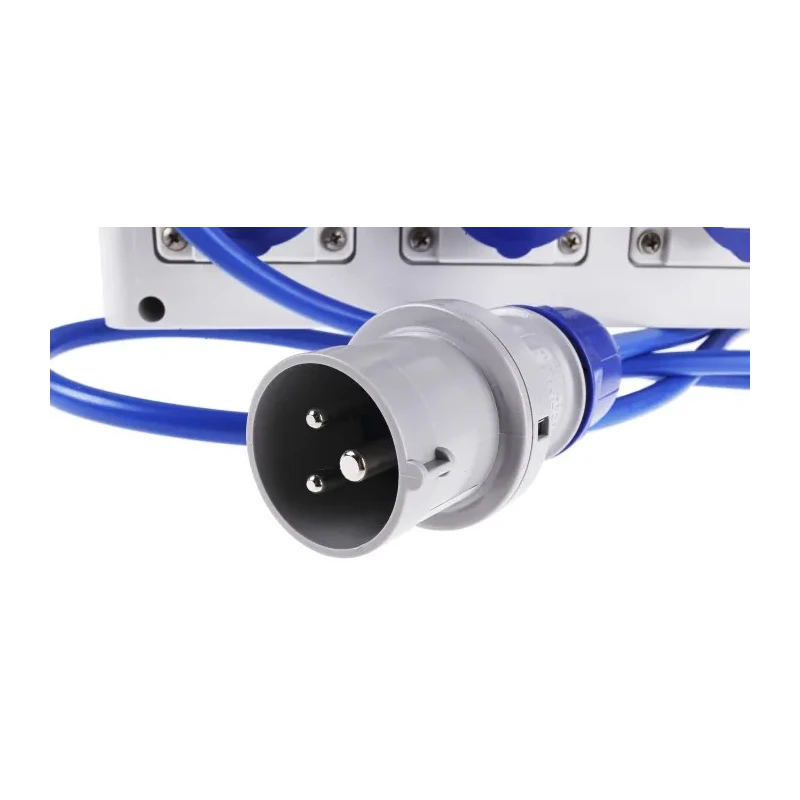 Scame Block 3 IP44 Red Wall Mount 2P+PE Residual Current Device 16A 230V IP44