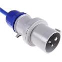 Scame Block 3 IP44 Red Wall Mount 2P+PE Residual Current Device 16A 230V IP44