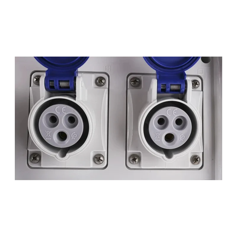 Scame Block 3 IP44 Red Wall Mount 2P+PE Residual Current Device 16A 230V IP44