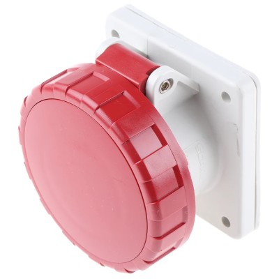 Scame Industrial Power Socket 2P+PE, Rated At 16A 415V IP67, Plastic Material Optima IP67