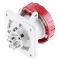 Scame Industrial Power Socket 2P+PE, Rated At 16A 415V IP67, Plastic Material Optima IP67