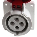 Scame Industrial Power Socket 2P+PE, Rated At 16A 415V IP67, Plastic Material Optima IP67