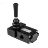 Parker Lever Pneumatic Manual Control Valve B53 Series G 1/4 Inch Thread, 3/2 Port, Die Cast Zinc Body, 10 Bar Max B53003LT
