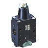 Parker Pneumatic Manual Control Valve Roller Mechanism B53 Series G 1/4, 3/2 Function, Anodised Aluminium B53003RS