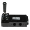 Parker Lever Pneumatic Manual Control Valve B53 Series, G 1/4 Thread, 5/2 Valve Function, III B Model B53004LT