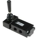 Parker Lever Pneumatic Manual Control Valve B53 Series, G 1/4 Thread, 5/2 Valve Function, III B Model B53004LT