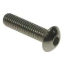 RS PRO Plain Stainless Steel Hex Socket Button Screw, Hex, M10 x 80 mm 193-3460