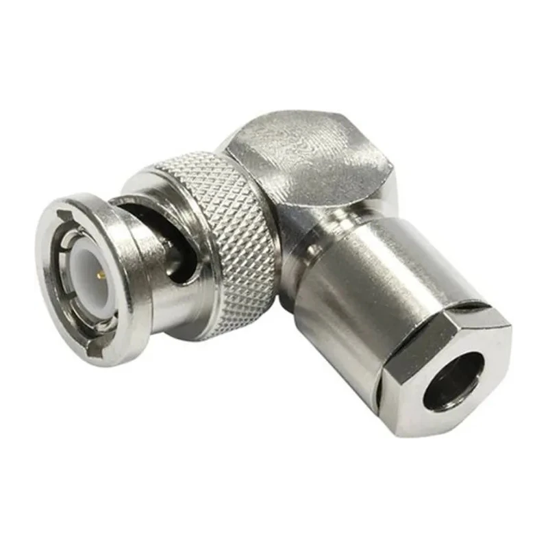 Telegartner BNC Series Coaxial Connector Cable Male BNC 50 Ω Right Angle Body Clamp J01000A0073