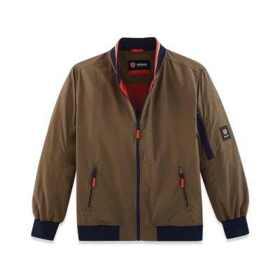 Parade Lightweight Khaki Nylon Bomber Jacket Zipper Series OTTAWA Size S 17OTTAWA1478TS