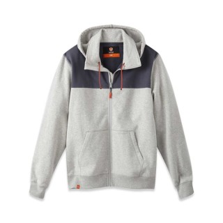 Parade Grey Cotton Unisex Zipper Work Hoodie 2XL 500 to 520 mm 17OCAMPO1413TXXL