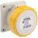 Scame Industrial Power Socket 2P+PE 16A 130V IP67 Plastic Grey Optima Series IP67
