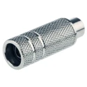 RS PRO Natural Straight Cable RCA Socket with Nickel Plating 2 Contacts Brass Female Connector 411-075