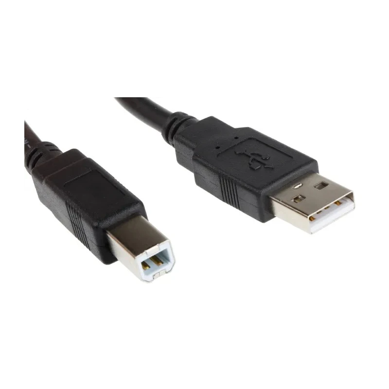Roline USB Cable Male USB Type A to Male USB Type B USB 2.0 Black 800 mm 11.02.8808-50